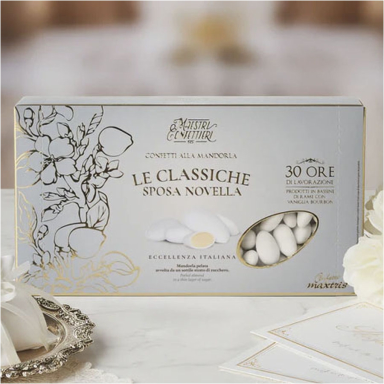 CONFETTI MANDORLA SPOSA NOVELLA BIANCO 1KG 3