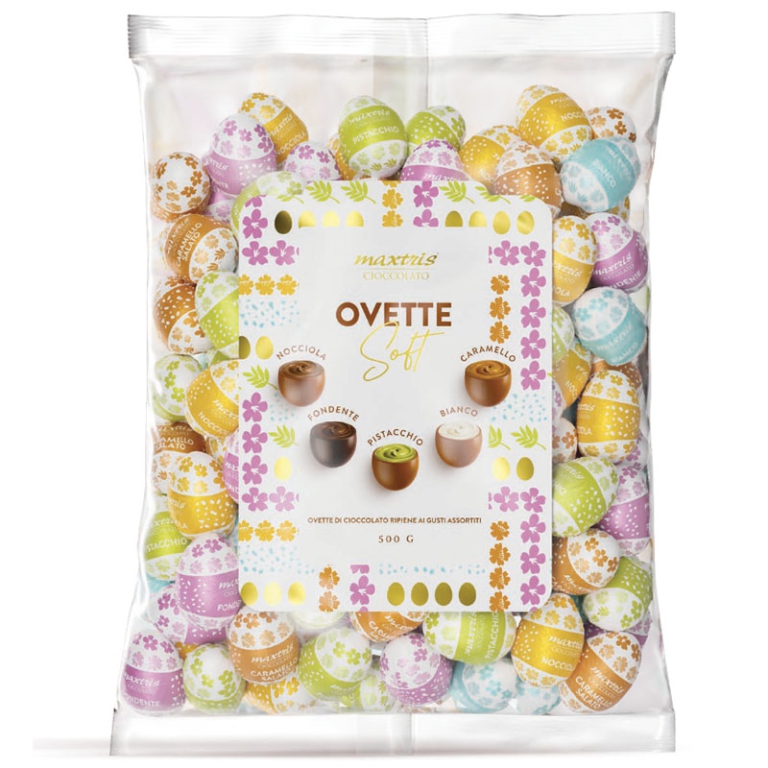 OVETTE 500GR CIOCCO RIPIENE STAGNOLATE GUSTI ASSORTITI
