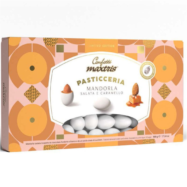 CONFETTI MANDORLA CARAMELLO E MADORLA SALATA 500GR