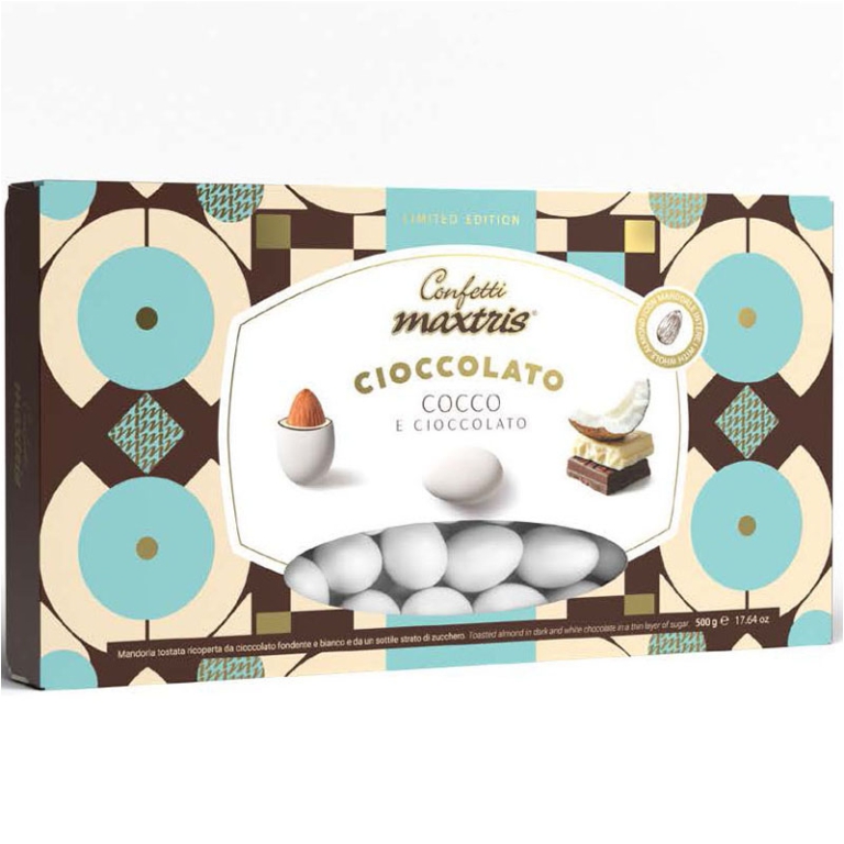 CONFETTI MANDORLA COCCO E NUTELLA 500GR
