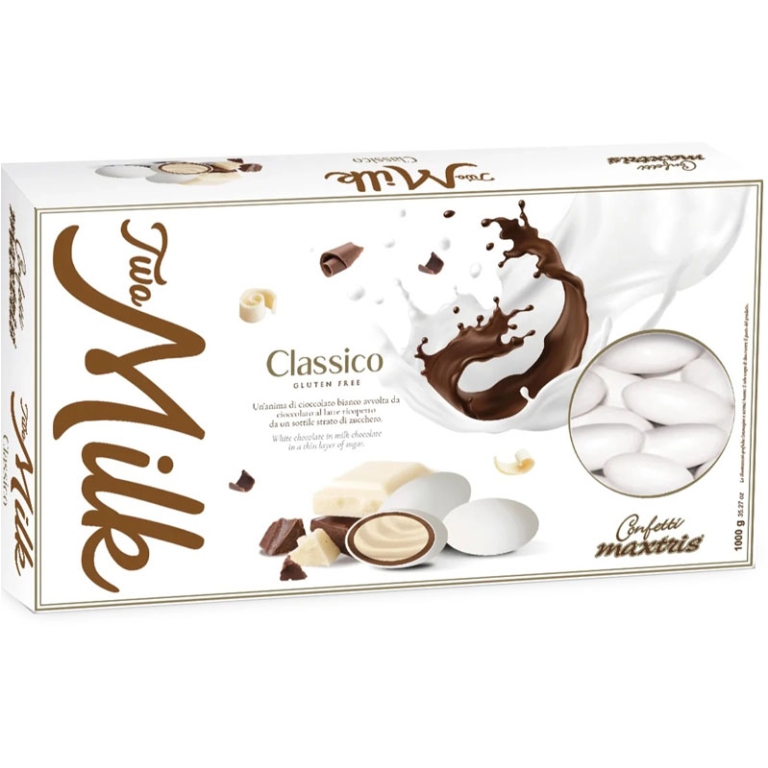 CONFETTI TWO MILK 1KG    CLASSICO CIOCCOLATO