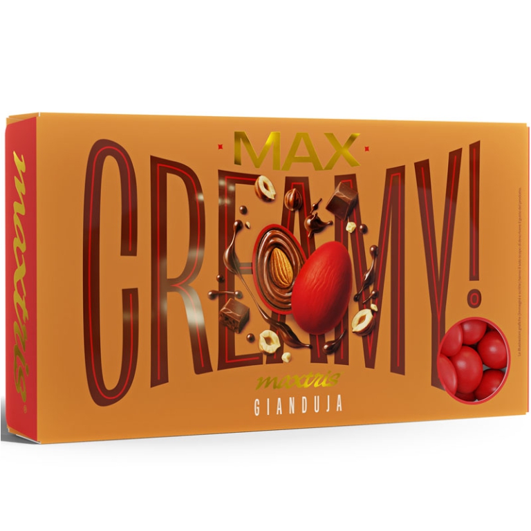 CONFETTI CREAMY GIANDUIA ROSSO 1KG
