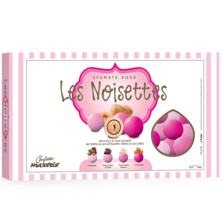 CONFETTI LES NOISETTES   1KG SFUMATI ROSA