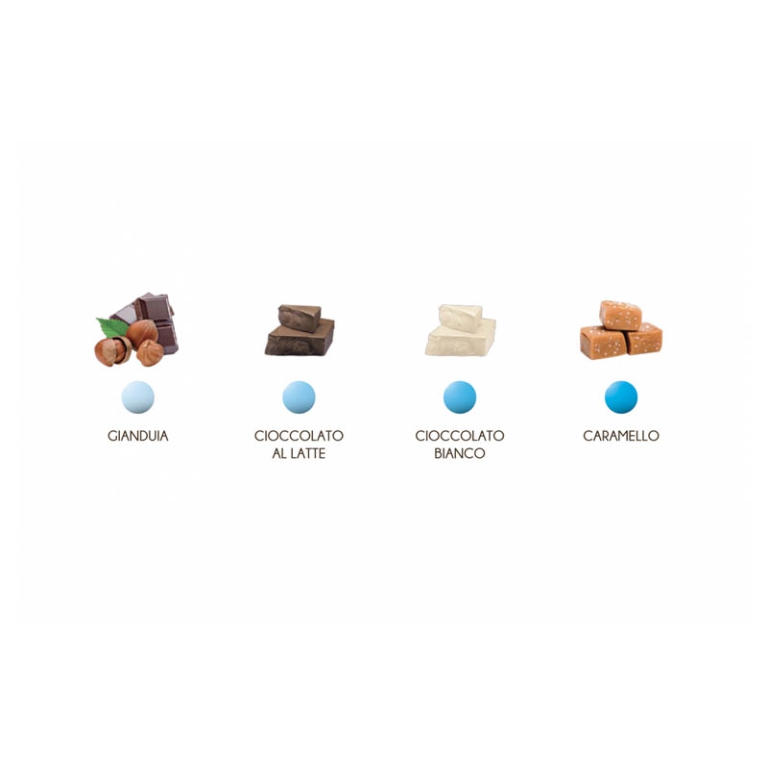 CONFETTI LES NOISETTES   1KG SFUMATI AZZURRO 2