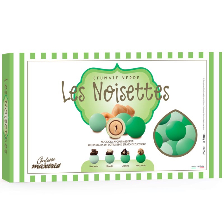 CONFETTI LES NOISETTES   1KG SFUMATI VERDE