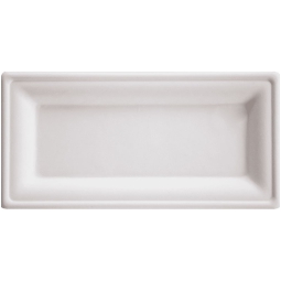 PIATTI RETTANGOLARI 50PZ POLPA CELLULOSA 26X13CM