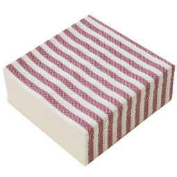 TOVAGLIOLI 40X40CM 50PZ AIRLAID RIGA BORDEAUX