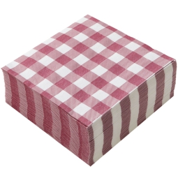 TOVAGLIOLI 40X40CM 50PZ AIRLAID QUADRETTI BORDEAUX
