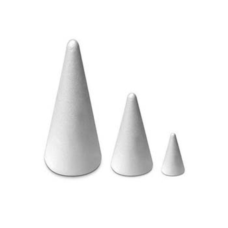 CONO POLISTIROLO 10X25CM 3PZ