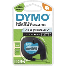 NASTRO DYMO LETRATAG PLASTICA TRASPARENTE 12267