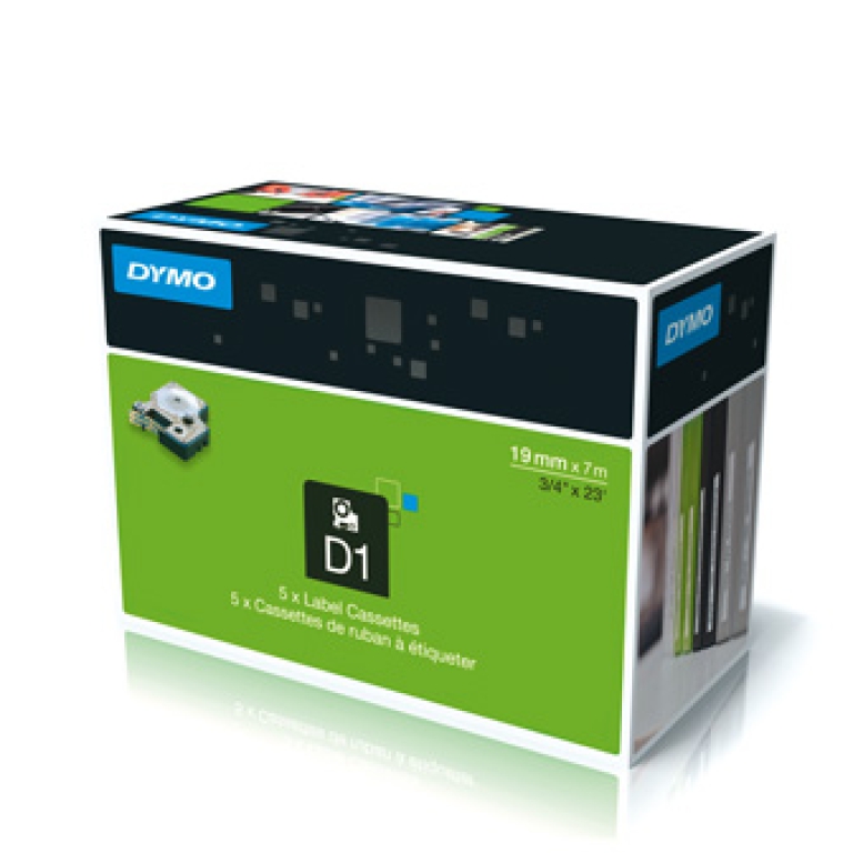 NASTRO DYMO 19MMX7MT     BLU/TRASP. 45801