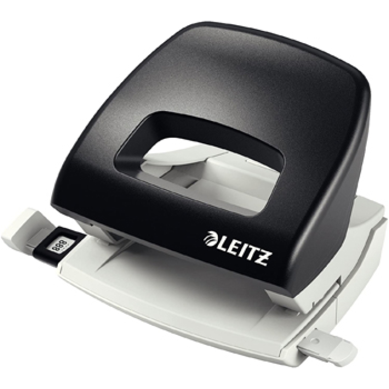 PERFORATORE LEITZ MEDIUM METAL RIM NERO 16FG