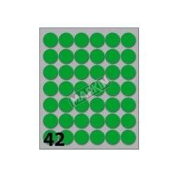 ETICHETTE 10FG DIAMETRO 18 VERDE