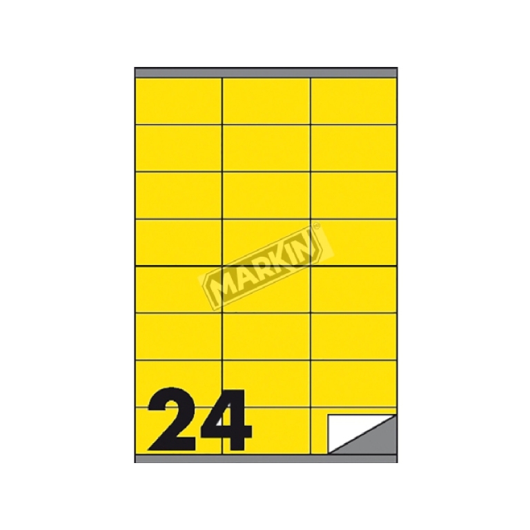 ETICHETTE COPY A4 70X36 100FG GIALLO