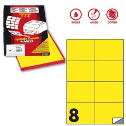 ETICHETTE COPY A4 105X74 100FG GIALLO FLUO
