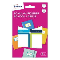 ETICHETTE PER QUADERNI E LIBRI 68X46MM 8PZ