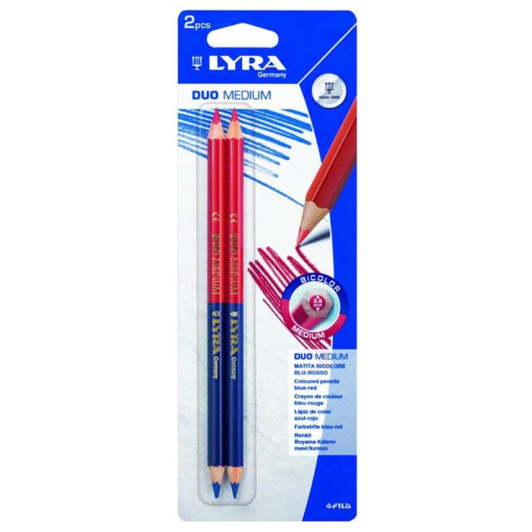 MATITE ROSSO/BLU 2PZ 20CFBLISTER LYRA