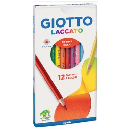 PASTELLI LACCATO 12 COLORI 10 CONFEZIONI GIOTTO