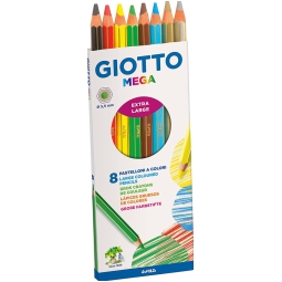 PASTELLI MEGA 8 COLORI   10 CONFEZIONI GIOTTO