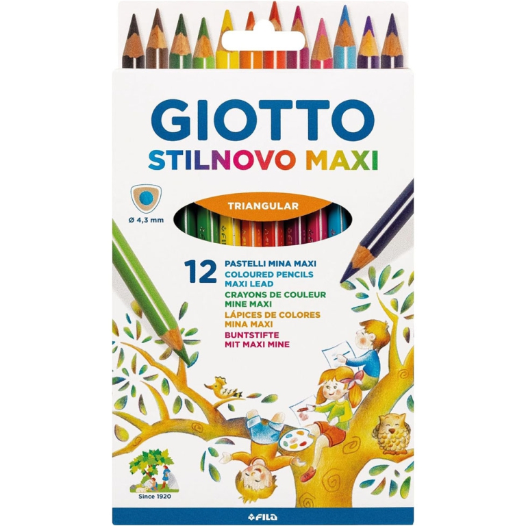 STILNOVO MAXI 12 COLORI 6 CONFEZIONI PASTELLI