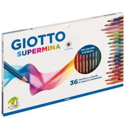 PASTELLI SUPERMINA 36 COLORI 5 CONFEZIONI GIOTTO