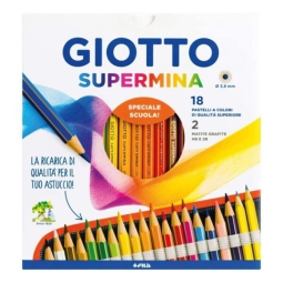 SUPERMINA 18 COL + 2 MATITE 5 CONF PASTELLI GIOTTO