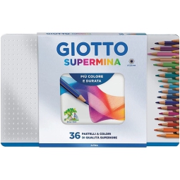 PASTELLI SUPERMINA 36 COLORI SCATOLA METALLO