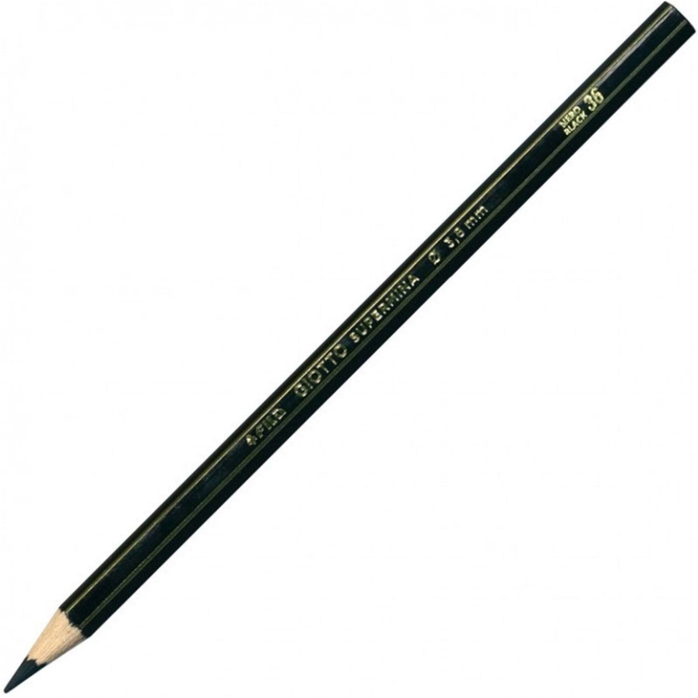 PASTELLI SUPERMINA NERO 36 12PZ GIOTTO 3