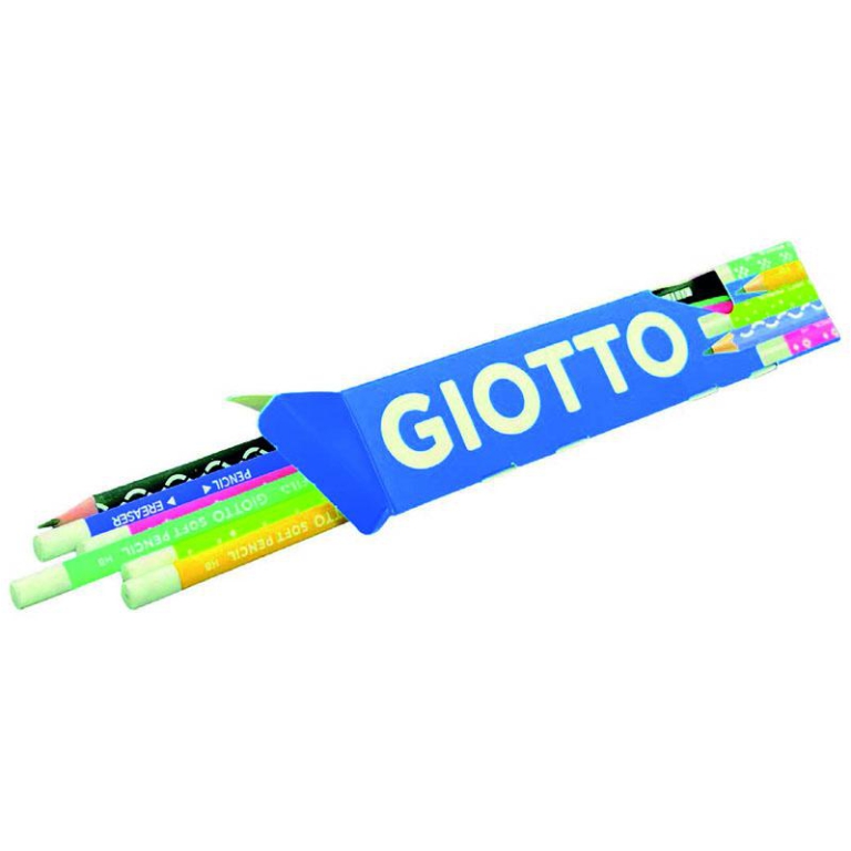 MATITE HB 12PZ GIOTTO SOFT CON GOMMA INTEGRATA