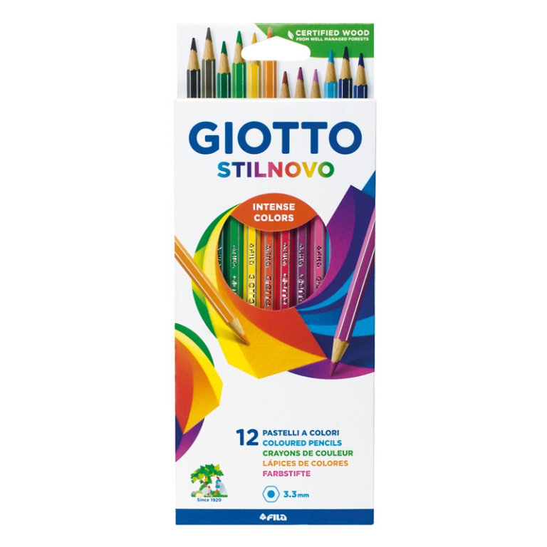 STILNOVO 12 COLORI 10 CONFEZIONI PASTELLI GIOTTO