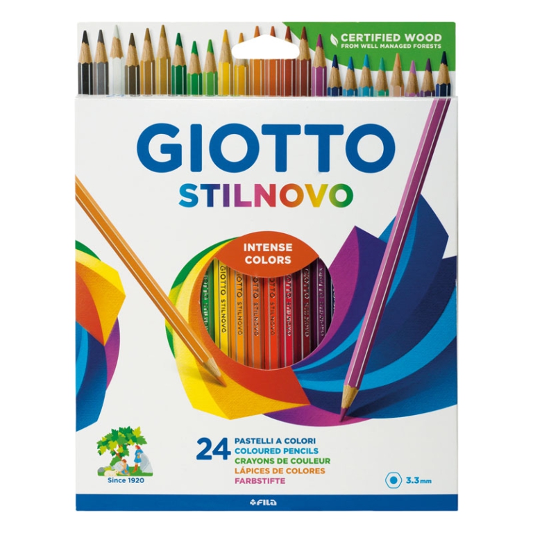 STILNOVO 24 COLORI 6 CONFEZIONI PASTELLI GIOTTO