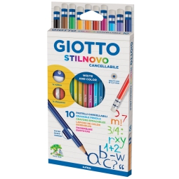 STILNOVO 10COL 10CF CON GOMMA CANCELLABILE GIOTTO