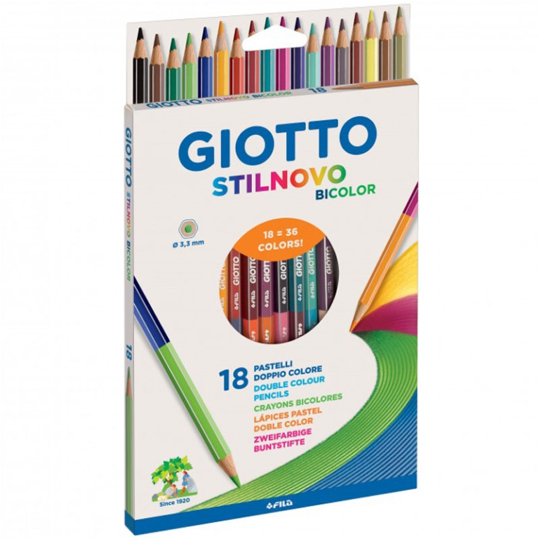 STILNOVO BICOLOR 18 COLORI 10 CONFEZIONI PASTELLI