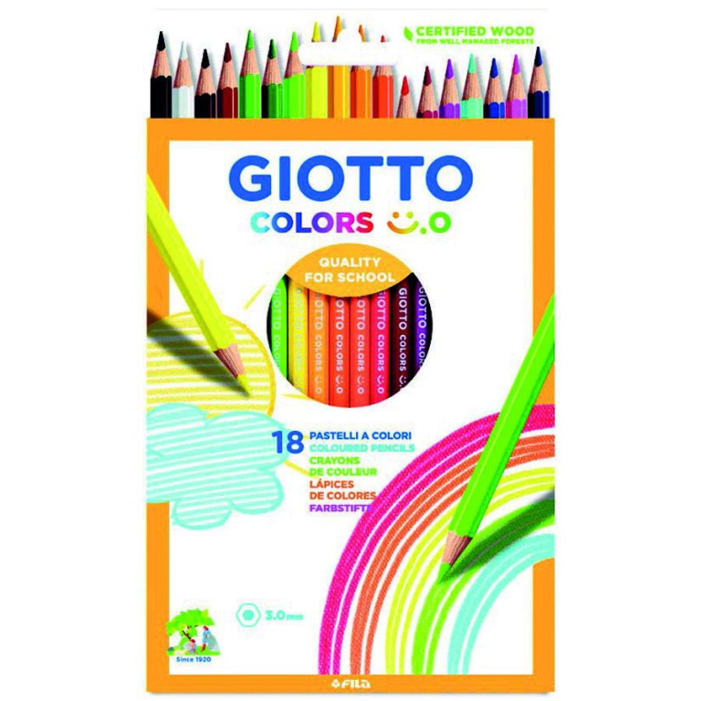 PASTELLI COLORS 18 COLORI 10 CONFEZIONI GIOTTO