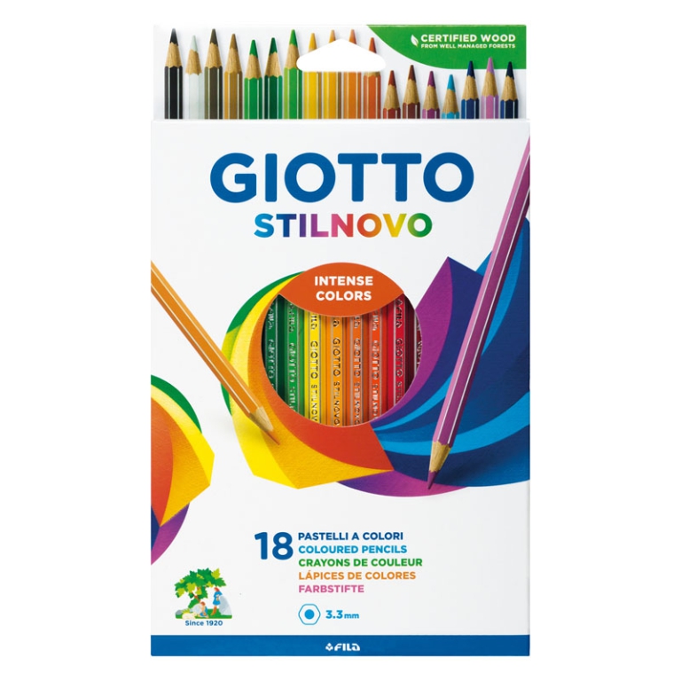 STILNOVO 18 COLORI 6 CONFEZIONI PASTELLI GIOTTO