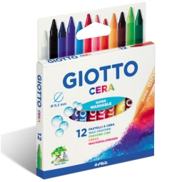 PASTELLI CERA 12 COLORI  10 CONFEZIONI GIOTTO