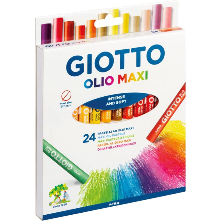 PASTELLI OLIO MAXI 24 COLORI 4 CONFEZIONI GIOTTO 2