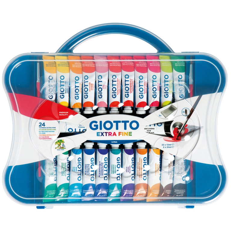 TEMPERE TUBO4 24 COLORI VALIGIETTA GIOTTO