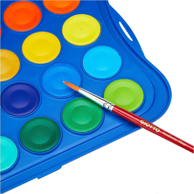 ACQUERELLI 24 COLORI 5 SCATOLE PLASTICA GIOTTO 2