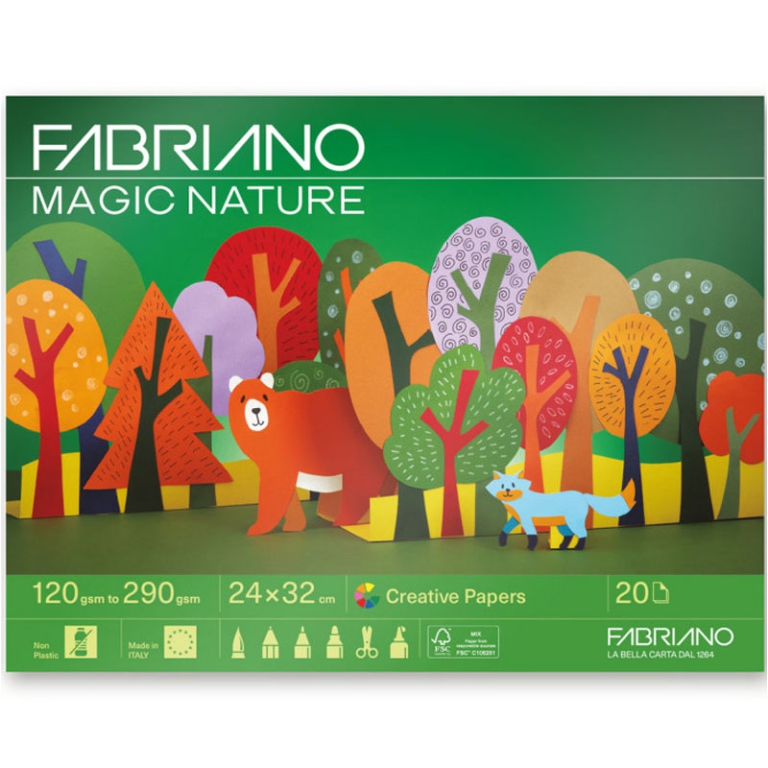 MAGIC NATURE FABRIANO    20FG 24X32CM COL.ASS.