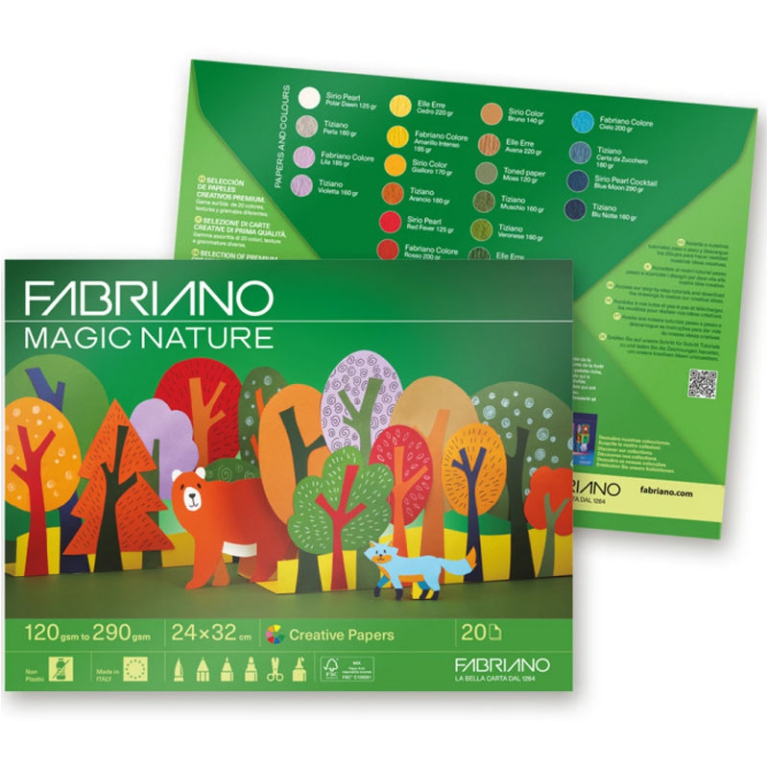 MAGIC NATURE FABRIANO    20FG 24X32CM COL.ASS. 2
