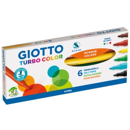 TURBOCOLOR 6 COLORI      10 CONFEZIONI PENNARELLI