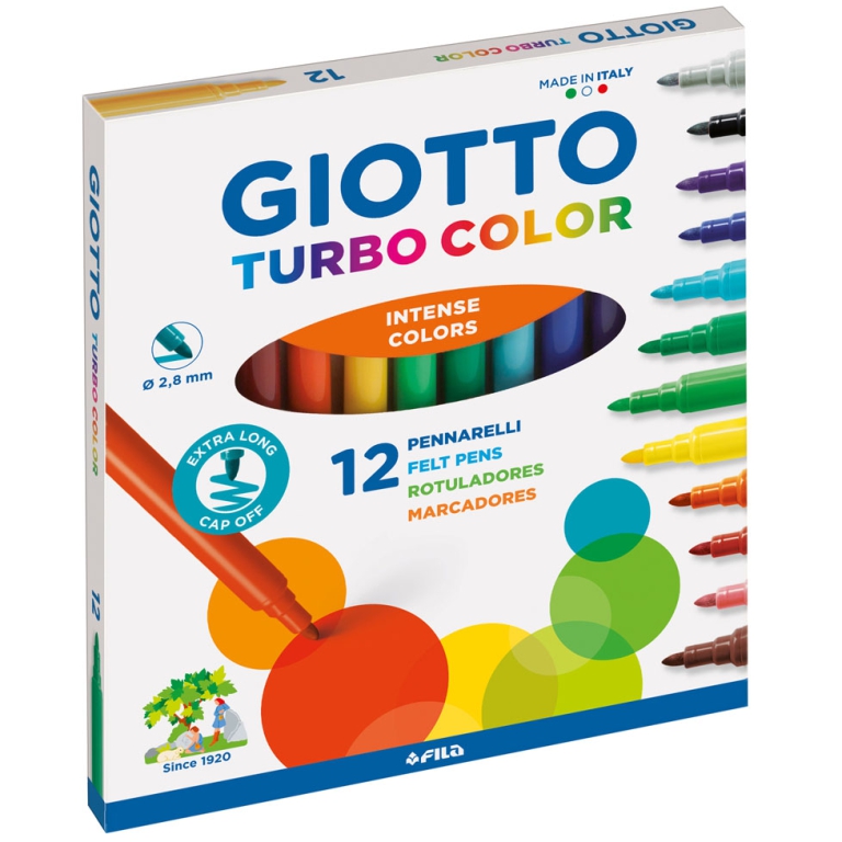 TURBOCOLOR 12 COLORI 10 CONFEZIONI PENNARELLI