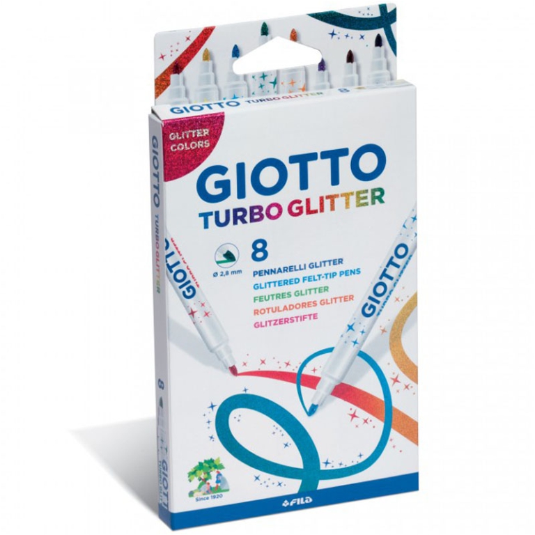 TURBO GLITTER 8 COLORI PENNARELLI GIOTTO 5