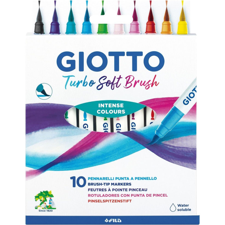 TURBO SOFT BRUSH 10 COLORI GIOTTO