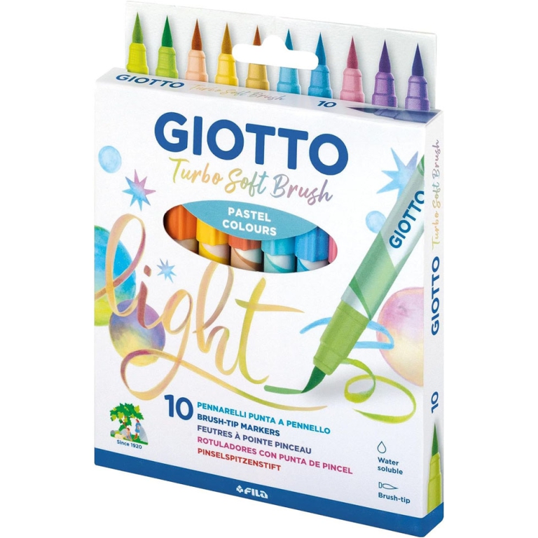 TURBO SOFT BRUSH 10 COLORI PASTEL GIOTTO 2