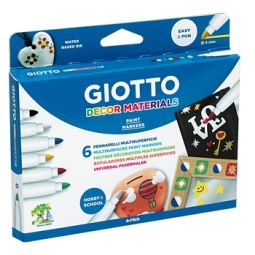 GIOTTO DECOR MATERIALS   6 COLORI