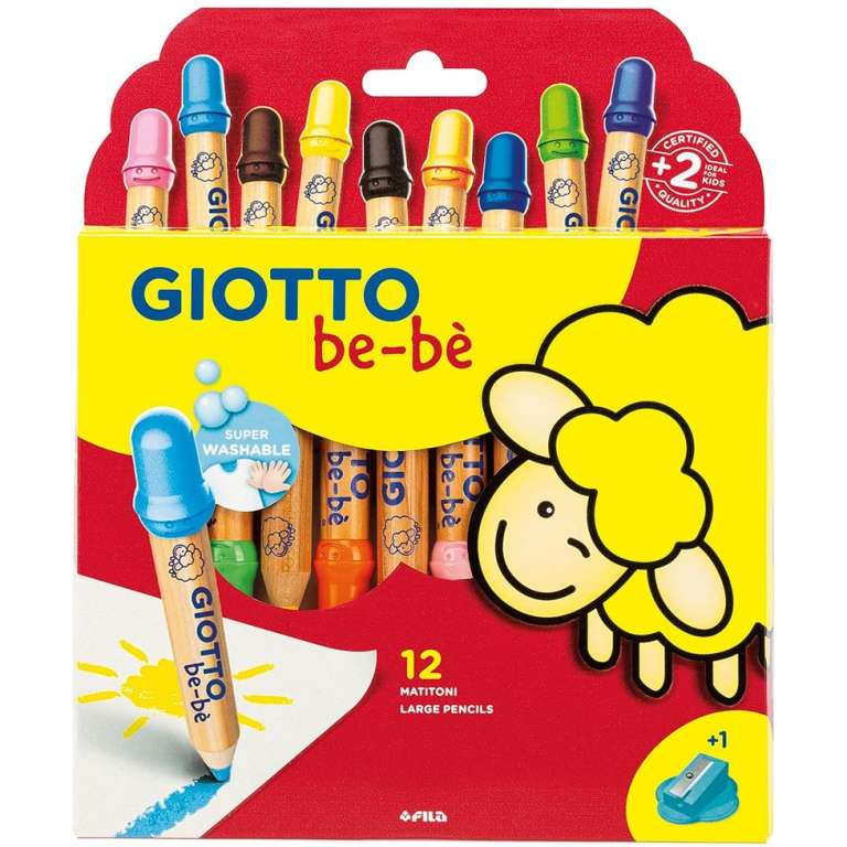 SUPERMATITONI 12 COLORI GIOTTO BEBE'