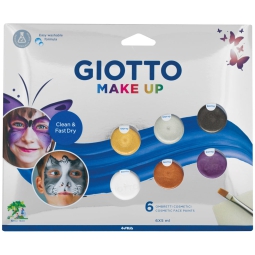 GIOTTO MAKE UP 6 OMBRETTI5ML COLORI METALLICI