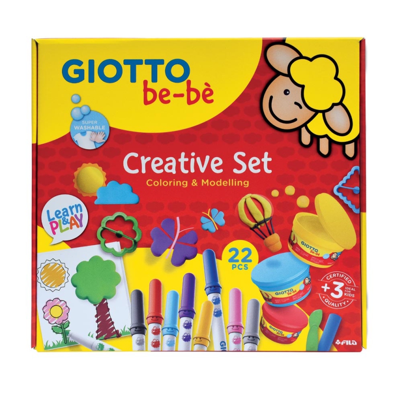 CREATIVE SET COLORING&MODELLING GIOTTO BE-BE' 2